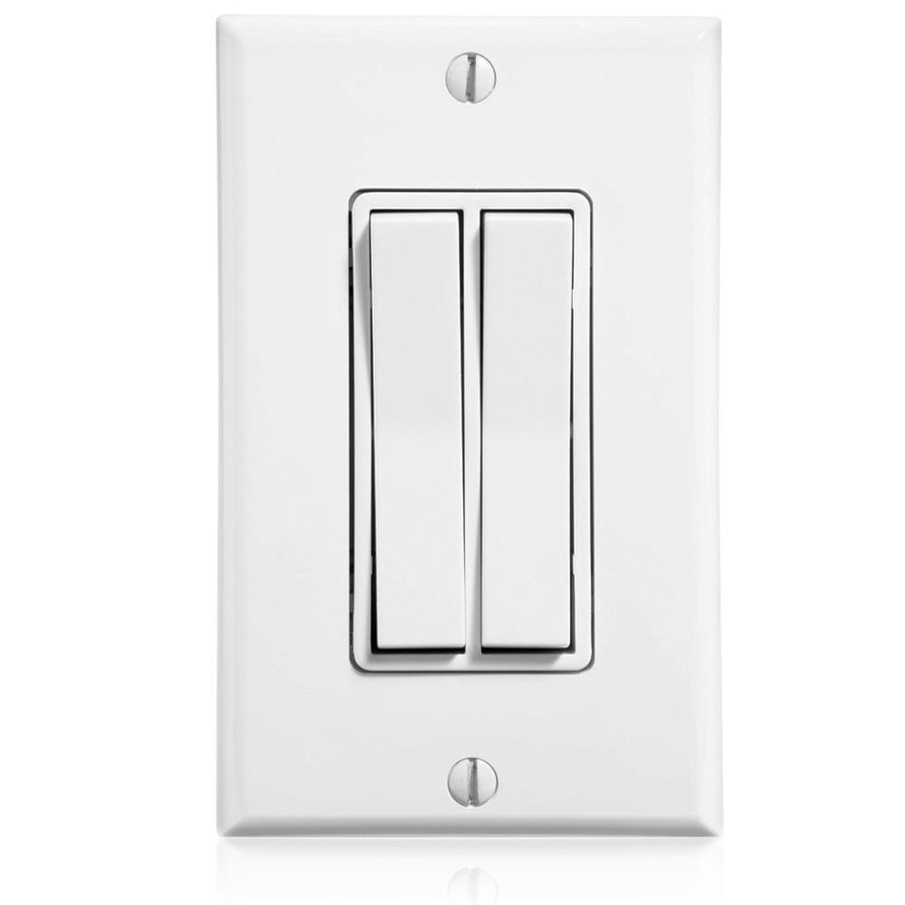 Product image for LevNet RF 902 MHz Dual Rocker Decora Entry Station, White