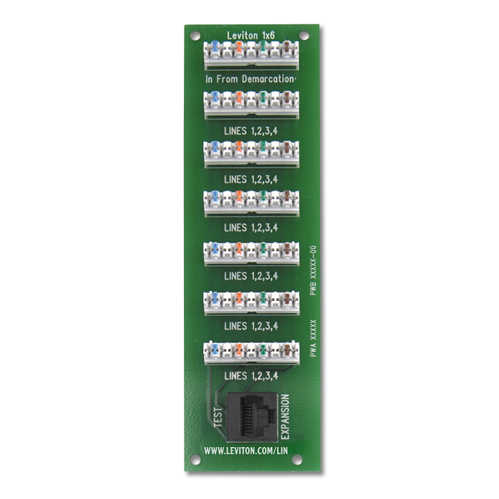Product image for Telephone expansion board, 1 x 6 Bridged
