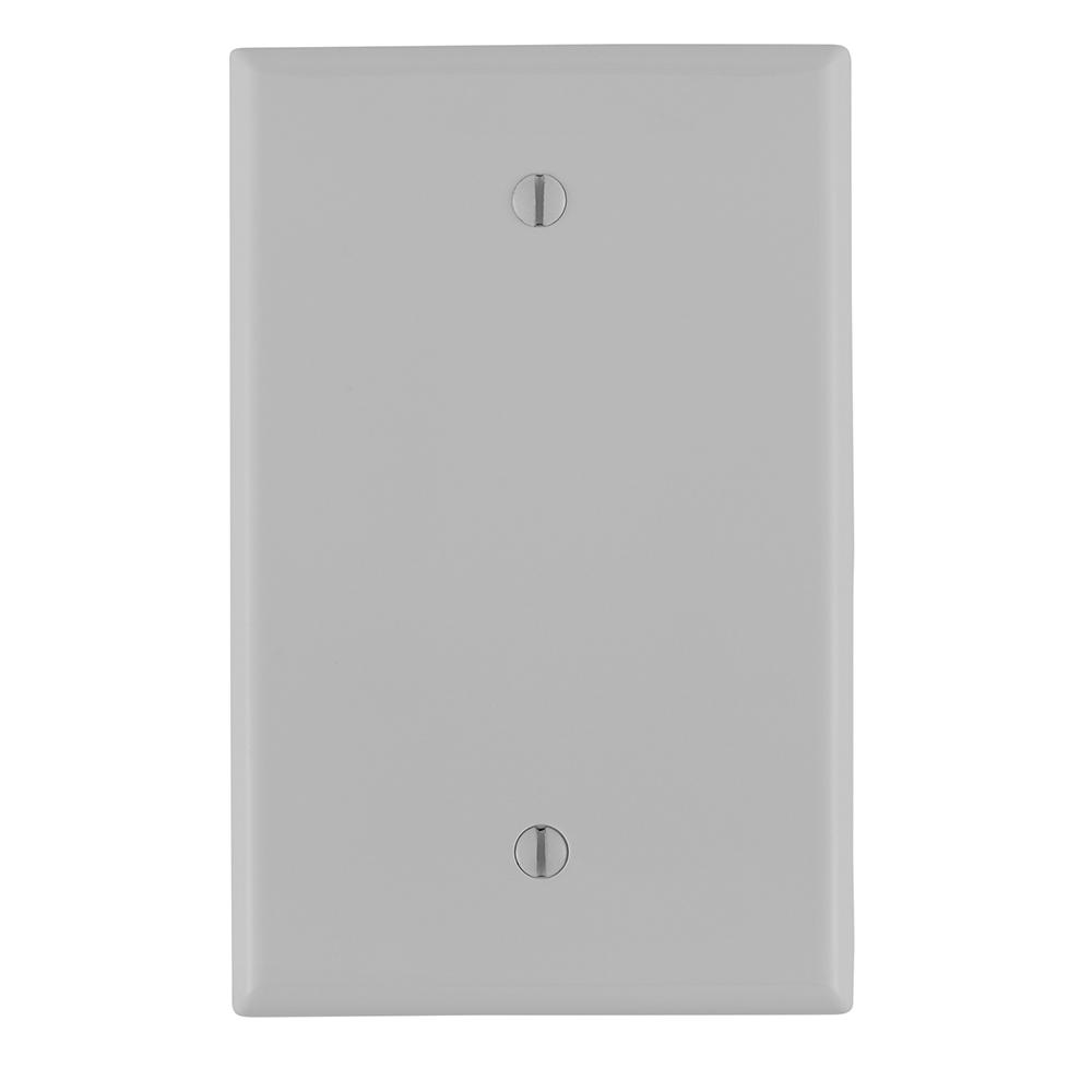 Product image for Wallplate midway 1-gang blank thermoplastic grey