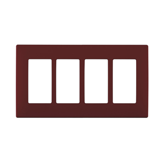 Product image for Wall plate snap-on polymer 4G deep garnet