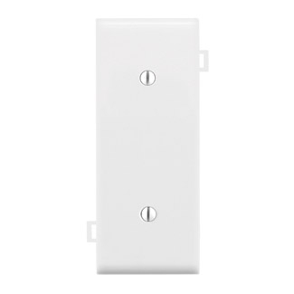 Product image for Wall plate rcpt blank thrmplst nylon 1G white
