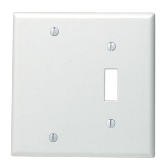 Product image for Wallplate combination 2-gang 1-toggle 1-blank