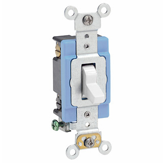 Product image for Switch toggle industrial 4way 120/277V 15A white