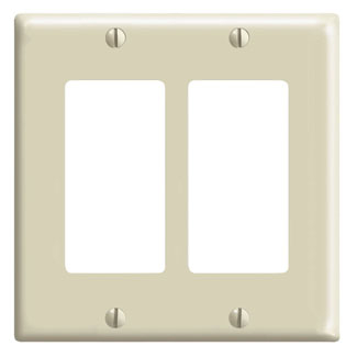 Product image for Wallplate Decora/gfci device mount 2-gang black