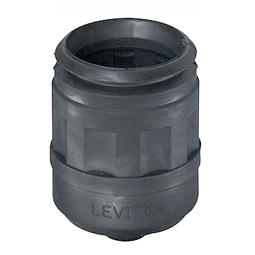 Product image for Boot for locking plug 20/30AMP 3wire plastic black