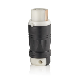 Product image for Connector locking 3P 4W 250VDC/600VAC 50AMP black-white