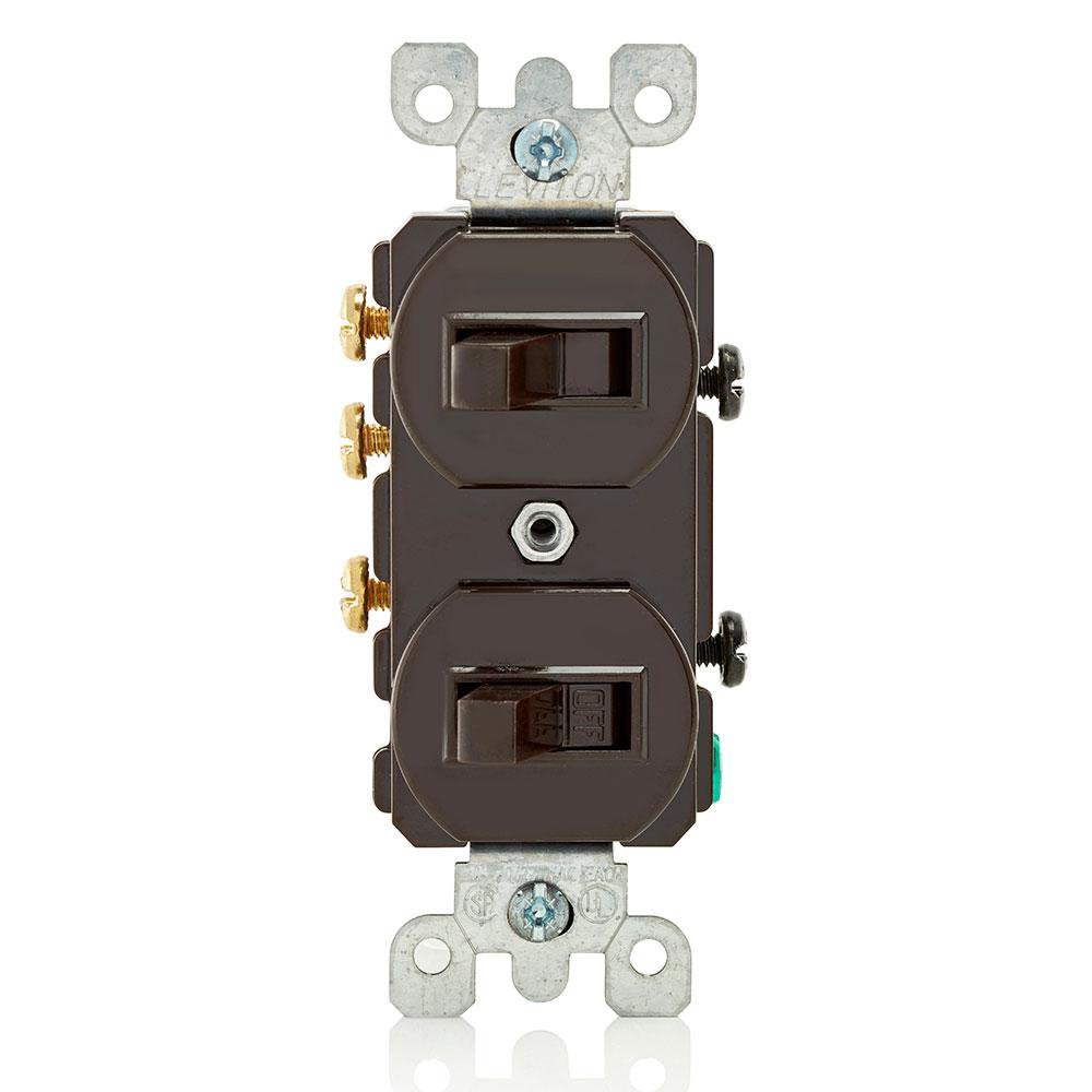Product image for Combination Switch 1P 3W 120/277V 15AMP brown