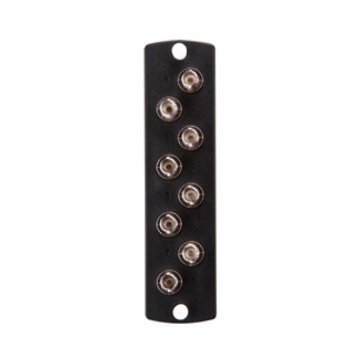Product image for Plate adapter ST MM/SM 8-fibre ceramic sleeve black