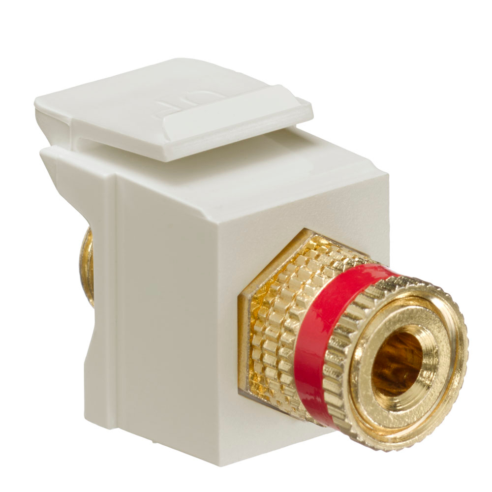 Product image for Connector binding post red Stripe quickport