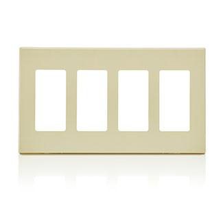 Product image for Cover plate 4 device decora 4 gang ivory