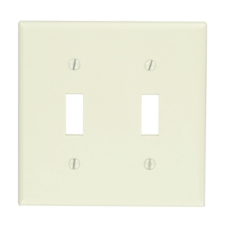 Product image for Wallplate standard toggle switch 2G lt almond
