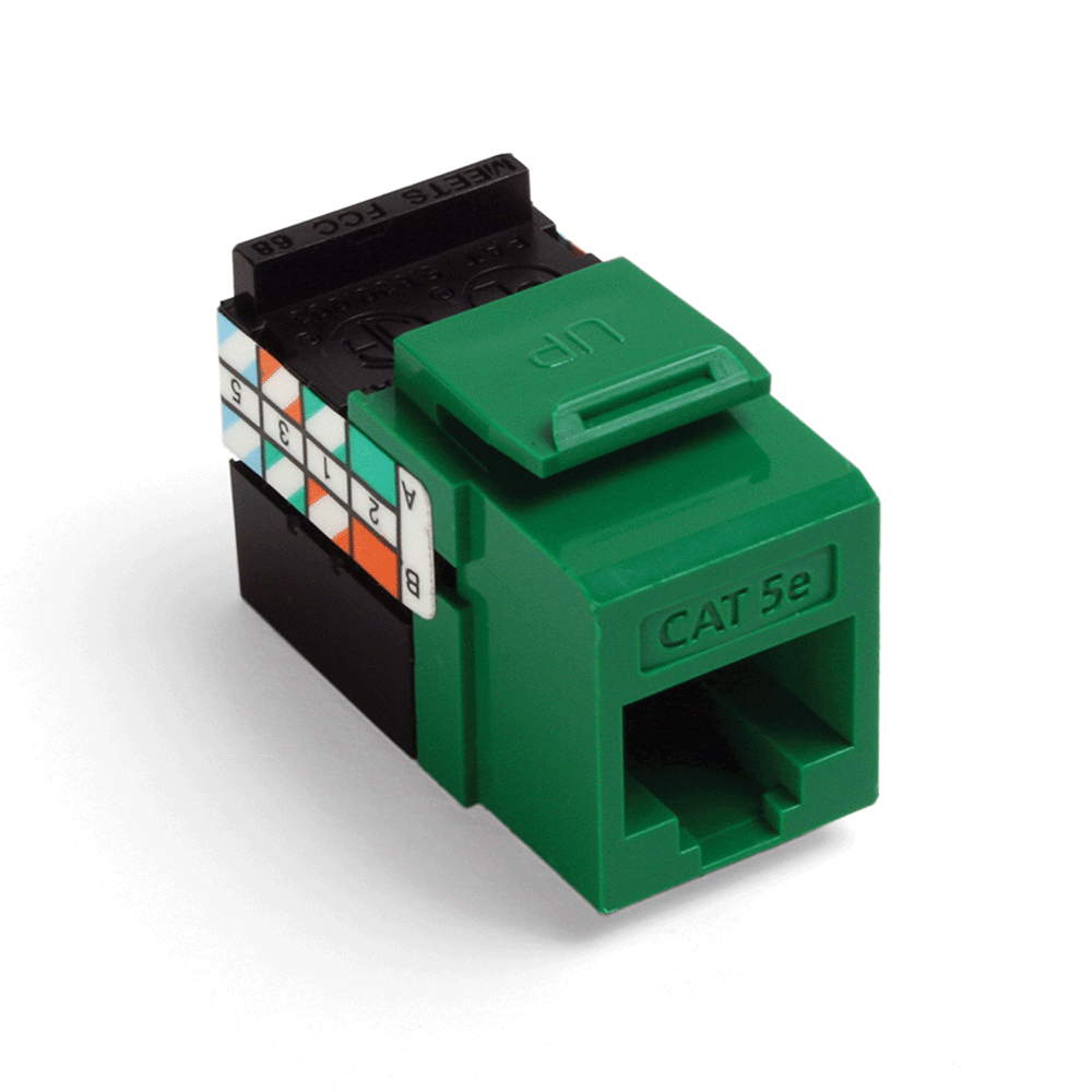 Product image for Connector Cat5e utp green gigamax