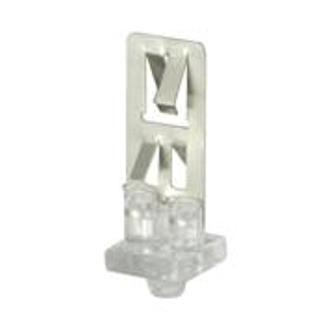 Product image for Clip lamp support snap-in horizontal 2G11 SS/lexan clear