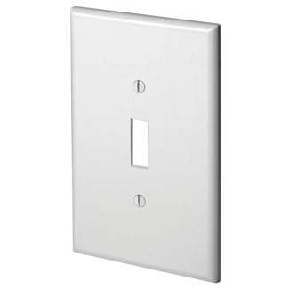 Product image for Wallplate toggle switch 1-gang oversized