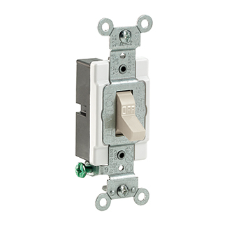 Product image for Switch toggle commercial 1P 120/277V 15A lt alm