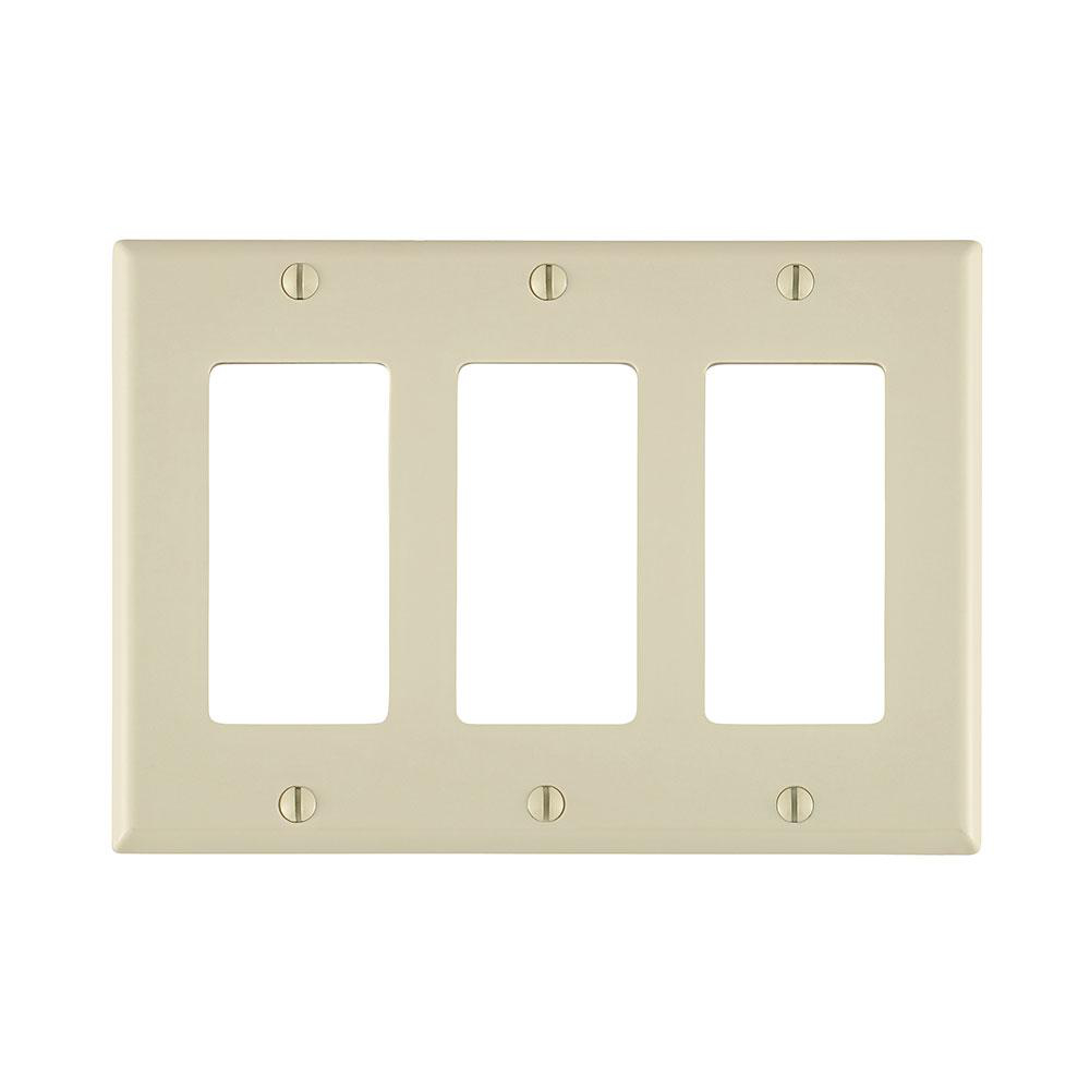 Product image for Cover plate decora 3 gang almlt