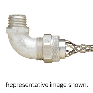 Product image for Grip deluxe cord 90.. male SS 3/4" NPT 0.5-0.625"