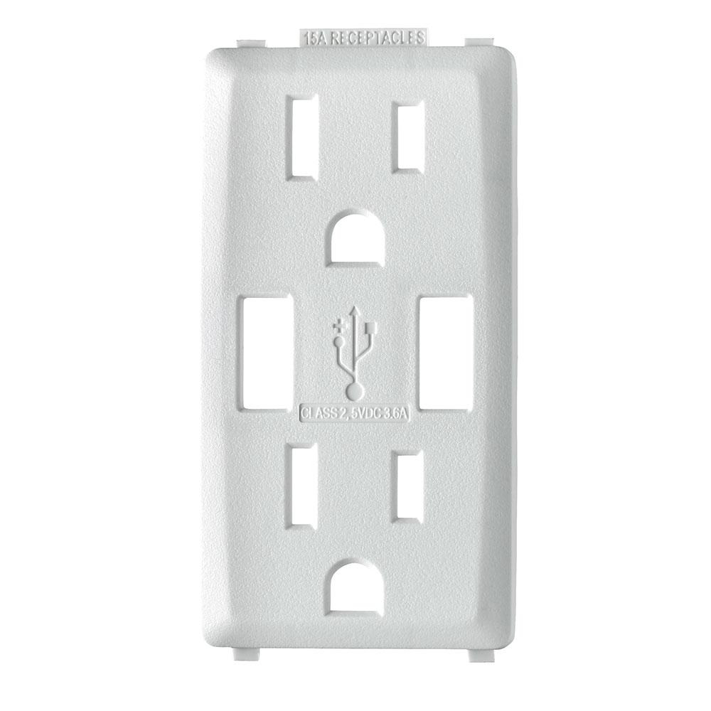Product image for RENU® 15 Amp USB Charger/Tamper-Resistant GFCI Outlet/Receptacle Color Change