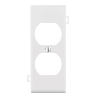 Product image for Cover center plate duplex sectional 1 gang white