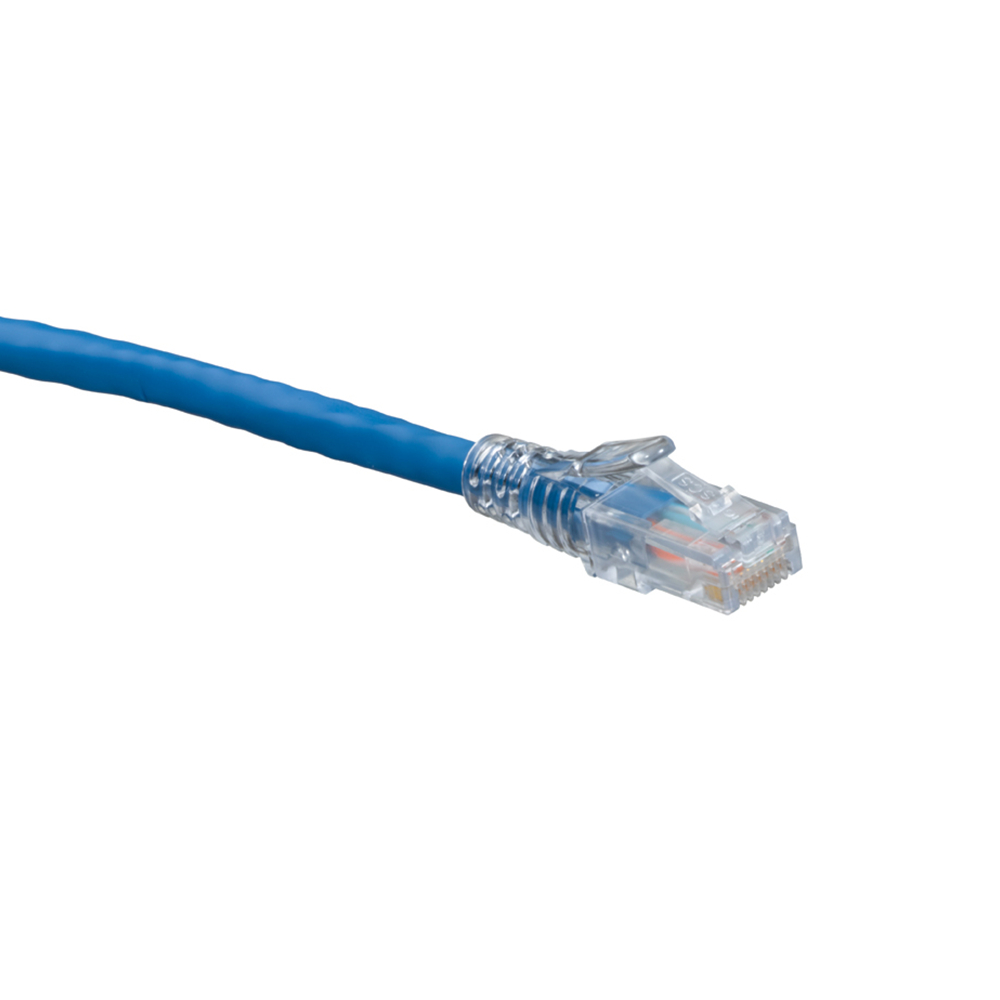 Product image for Cord patch boot UTP CAT-5e blue 10'