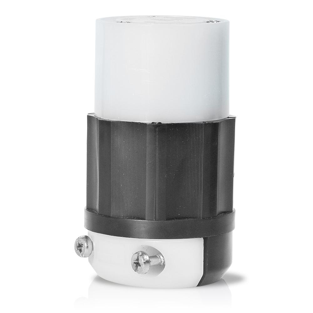 Product image for Connector Industrial 2-pole 3W 250V 30A black-white