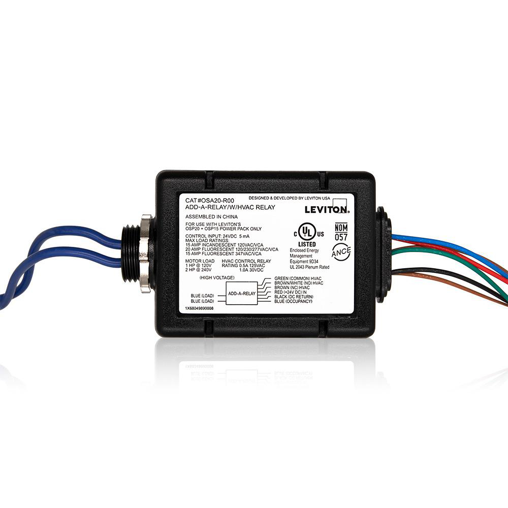 Product image for Power pack occupancy sensor plastic blk 50mA 24v