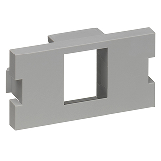 Product image for Adaptor MOS-type module 1-port grey