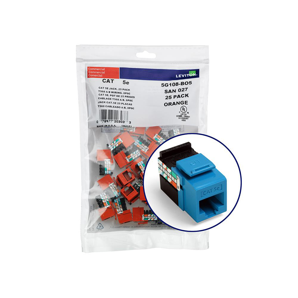 Product image for Connector SC thread-lock cat5e blue gigamax