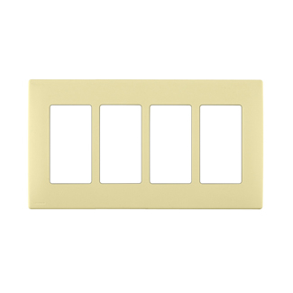 Product image for Wall plate snap-on polymer 4G corn silk