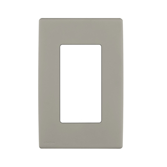 Product image for Wall plate snap-on polymer 1G wood smoke