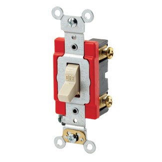 Product image for Switch toggle industrial 1P 120/277V 20A ivory