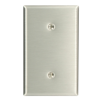 Product image for Wallplate standard 1-gang no device blank 302SS