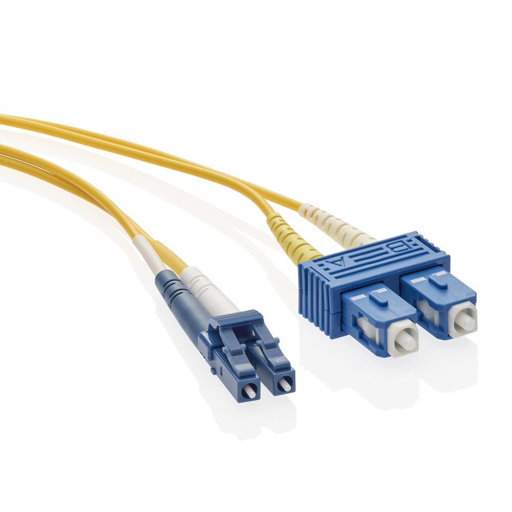 Product image for Patch cord duplex fiber optic 9/125..m single mode SC-LC 3m