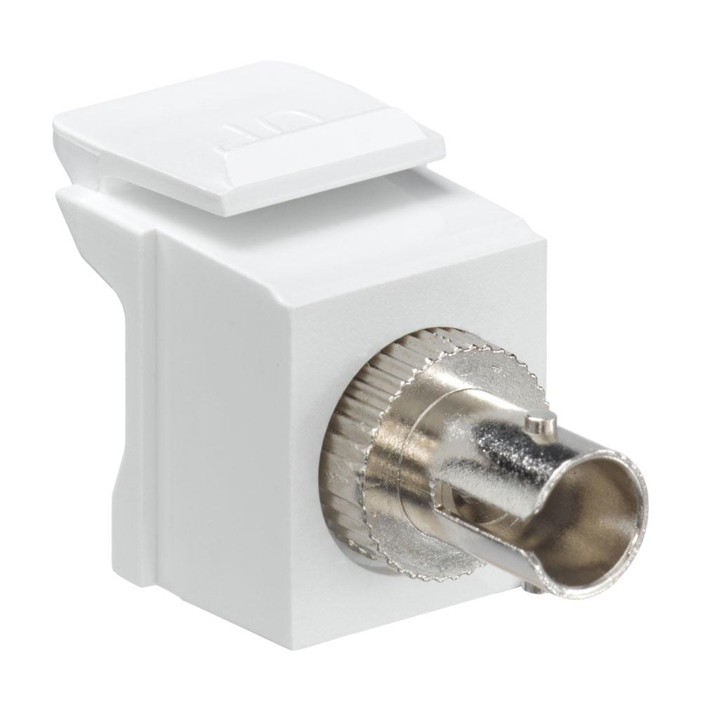 Product image for Adapter ST fiber optic SM/MM white