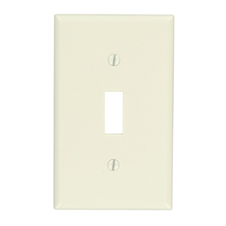 Product image for Wallplate standard toggle switch 1G lt almond