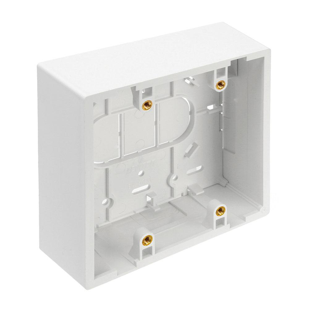 Product image for Box surface-mount back dual-gang white 4.78x1.45x4.71"
