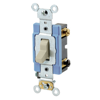 Product image for Switch toggle industrial 3way 120/277V 15A ivory