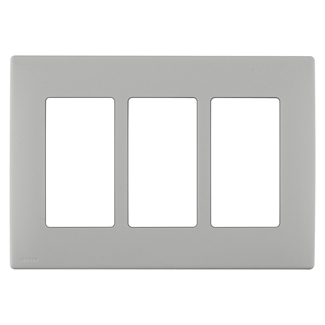 Product image for Wall plate snap-on polymer 3G pebble grey