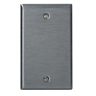 Product image for Cover plate blank 1 gang stainless