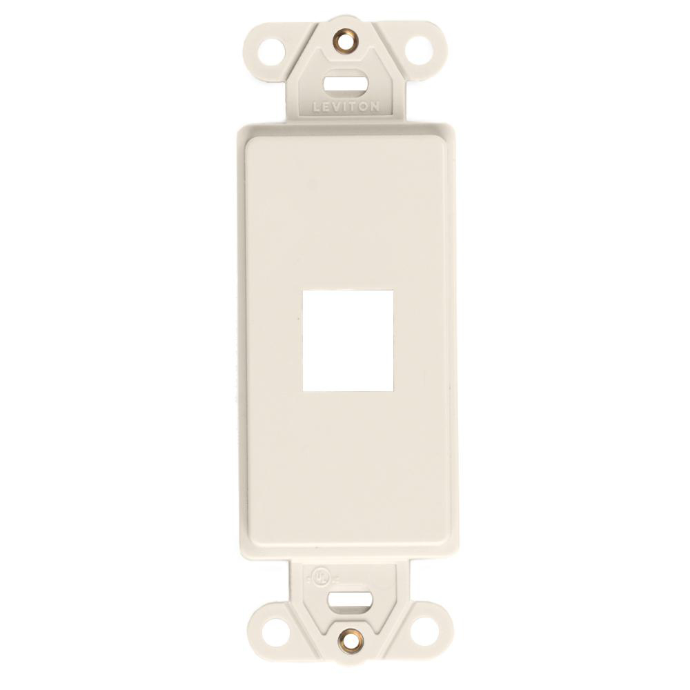 LEVITON 41641-T INSERT MULTIMEDIA 1PORT LIGHT ALMOND DECORA QUICKPORT