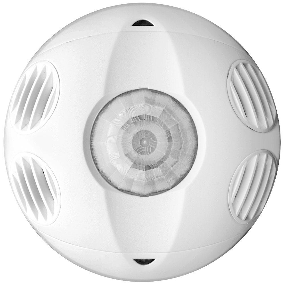 Product image for Sensor occupancy isolated relay ceiling mount 360.... 1000sqft true-White