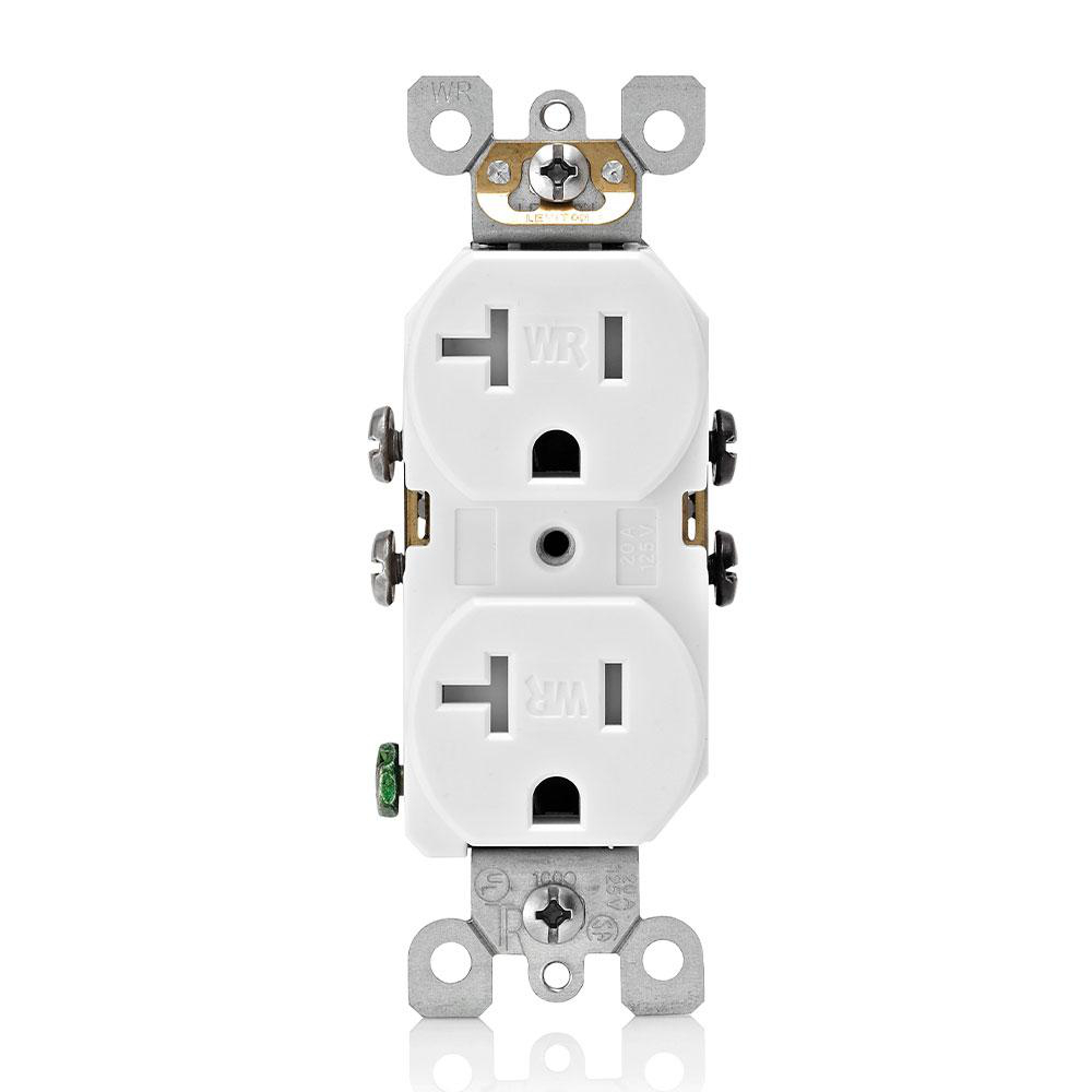 Product image for 20 Amp Weather & Tamper-Resistant Duplex Outlet