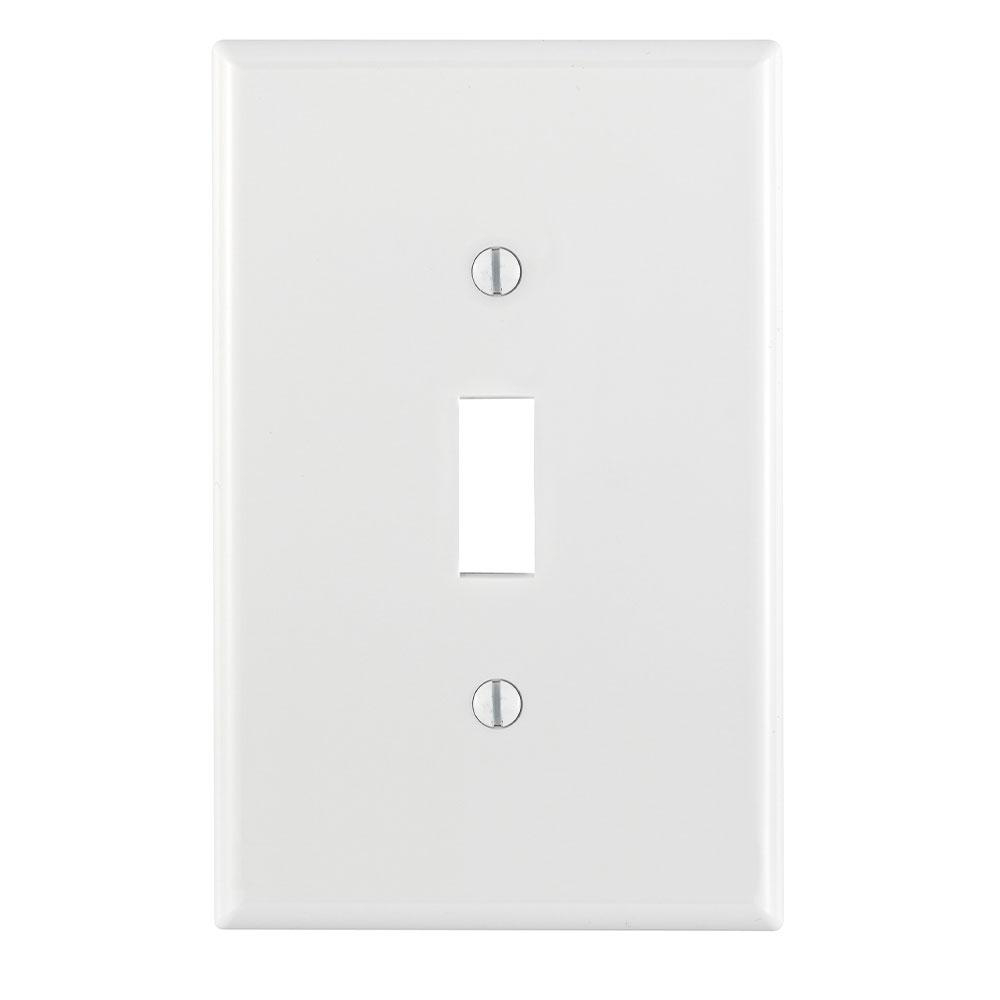 Product image for Wallplate midway toggle switch 1G white