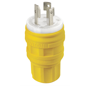 Product image for Plug locking 3P 3W 125/250V 30AMP yellow
