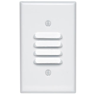 Product image for Cover plate louver vent 1 gang stainless
