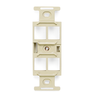 Product image for Insert quad-106 4port nylon ivory quickport