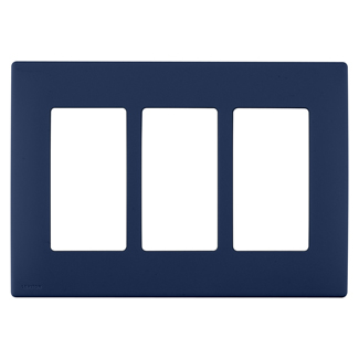 Product image for Wall plate snap-on polymer 3G rich navy