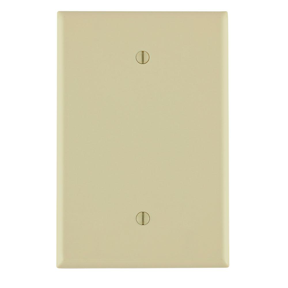 Product image for Wallplate oversize 1-gang no device thermoset ivory