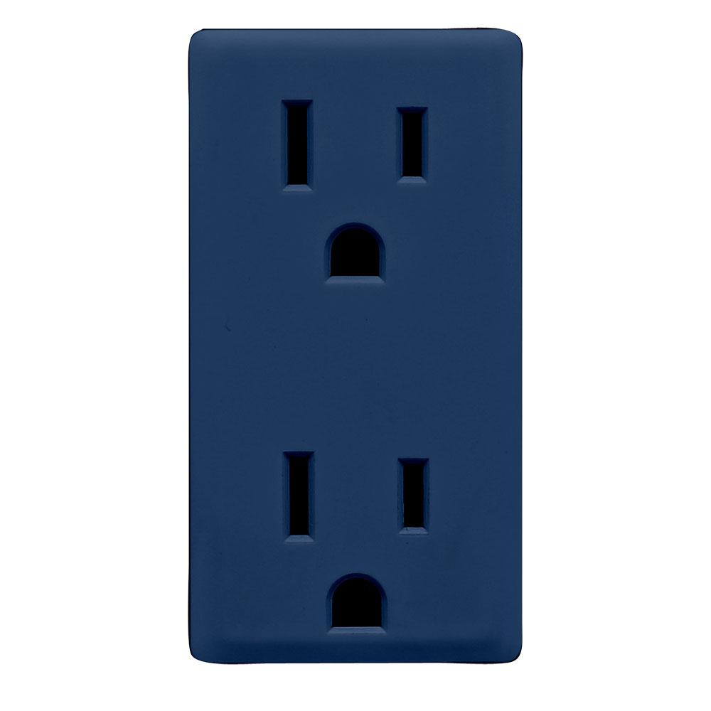 LEVITON RKR15-RN FACE KIT RETROFIT PB RICH NAVY 15A REC COLOR CHANGE