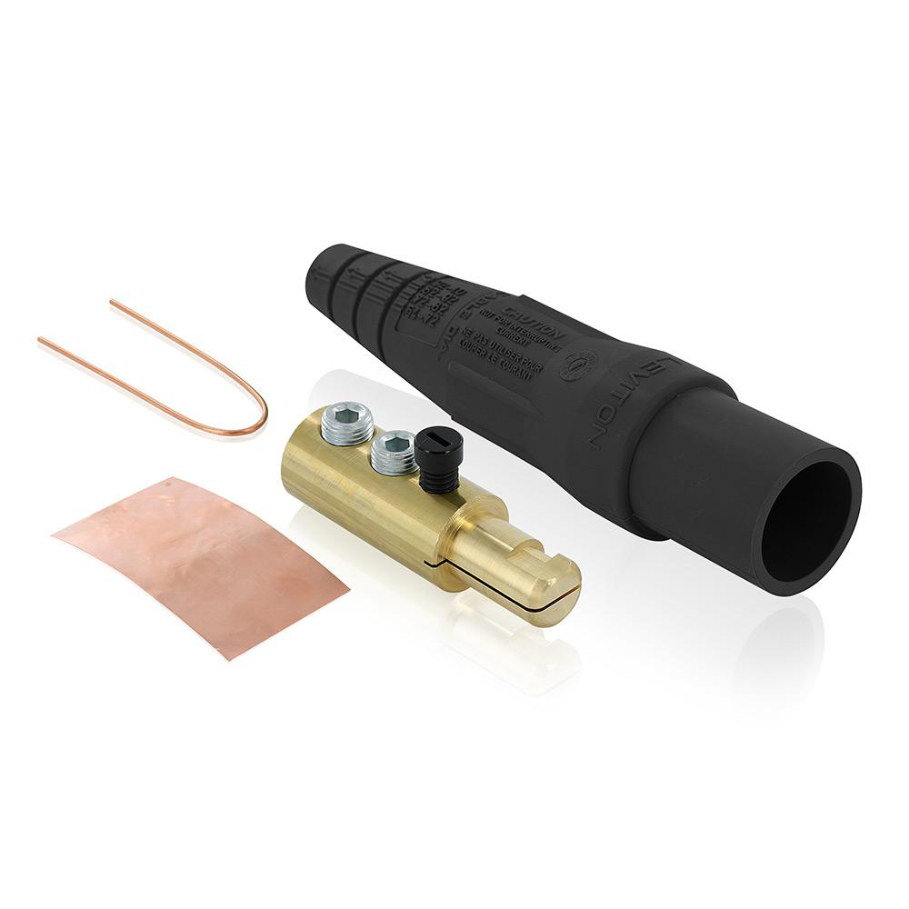 Product image for Male Plug, 2/0 - 4/0 AWG, Double Set Screw Termination